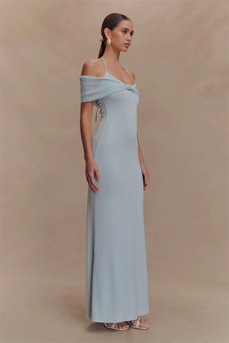 Mozision Off-shoulder Strapless Sexy Maxi Dress