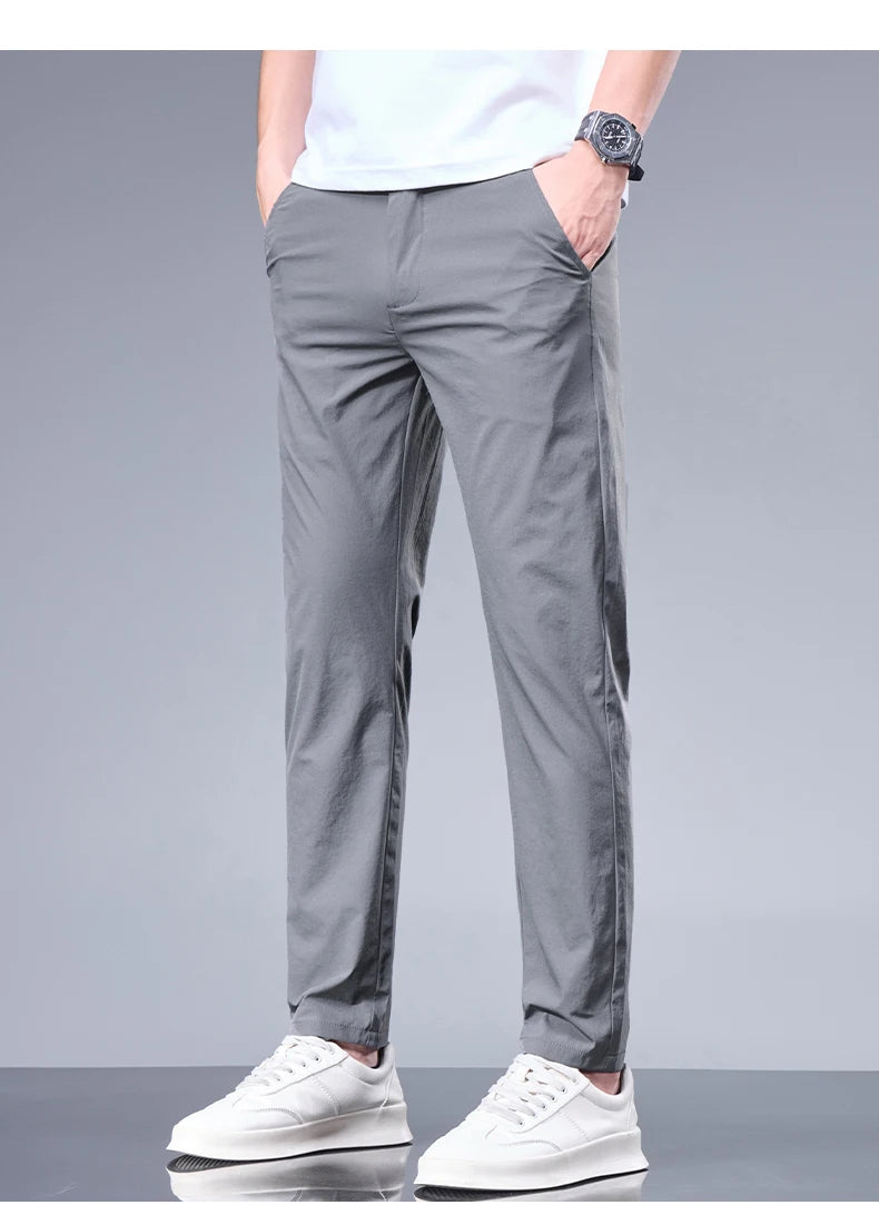 Summer New Business Ice Silk Pants