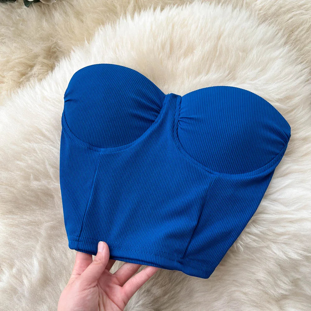 Women Solid Sexy Two Pieces Sets
