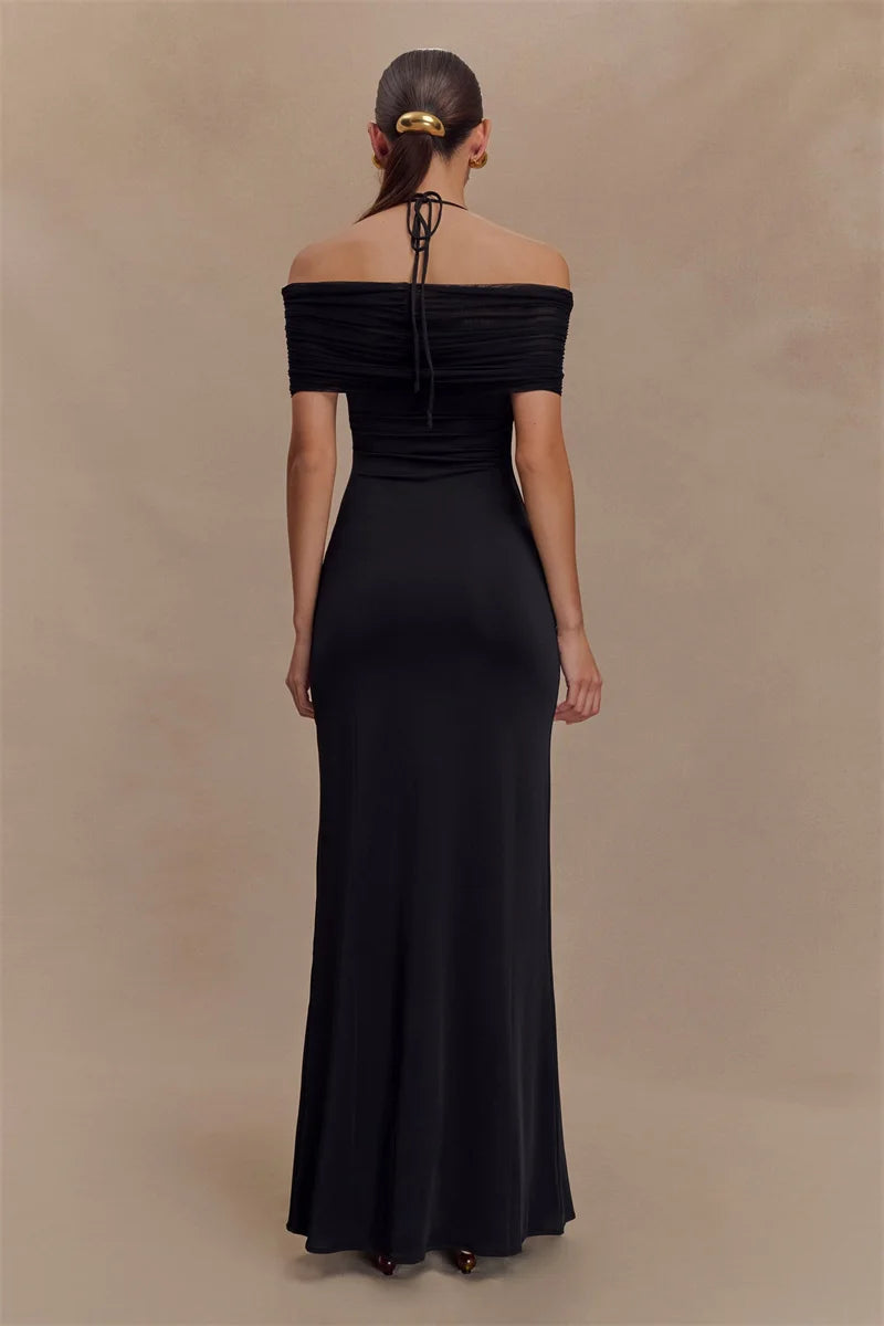 Mozision Off-shoulder Strapless Sexy Maxi Dress
