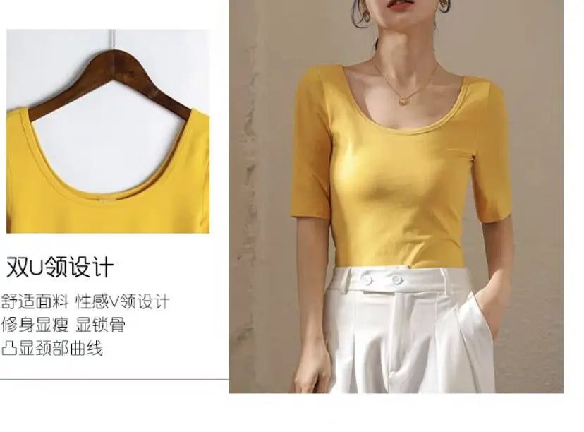 Half Sleeve Top Summer T Shirt