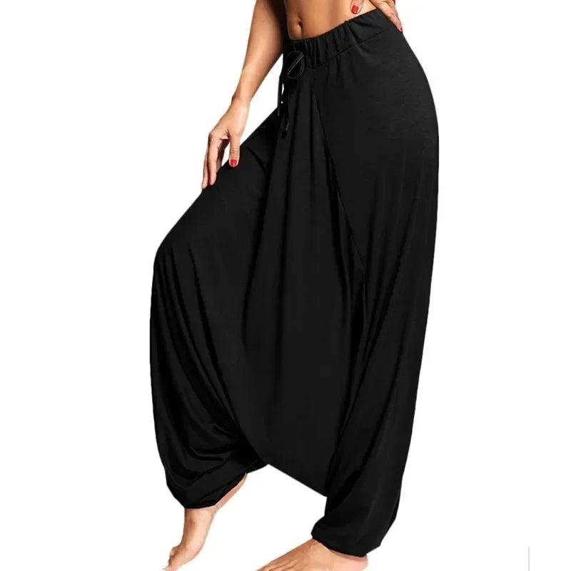 Solid Black Casual Trousers